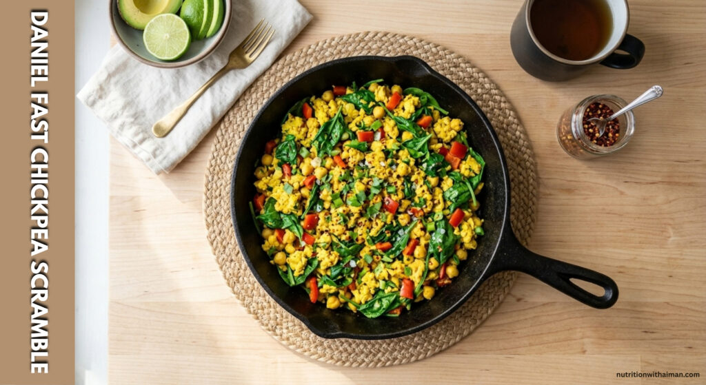Daniel Fast Chickpea Scramble
