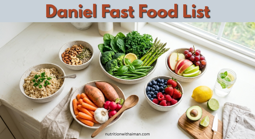 Daniel Fast Food List