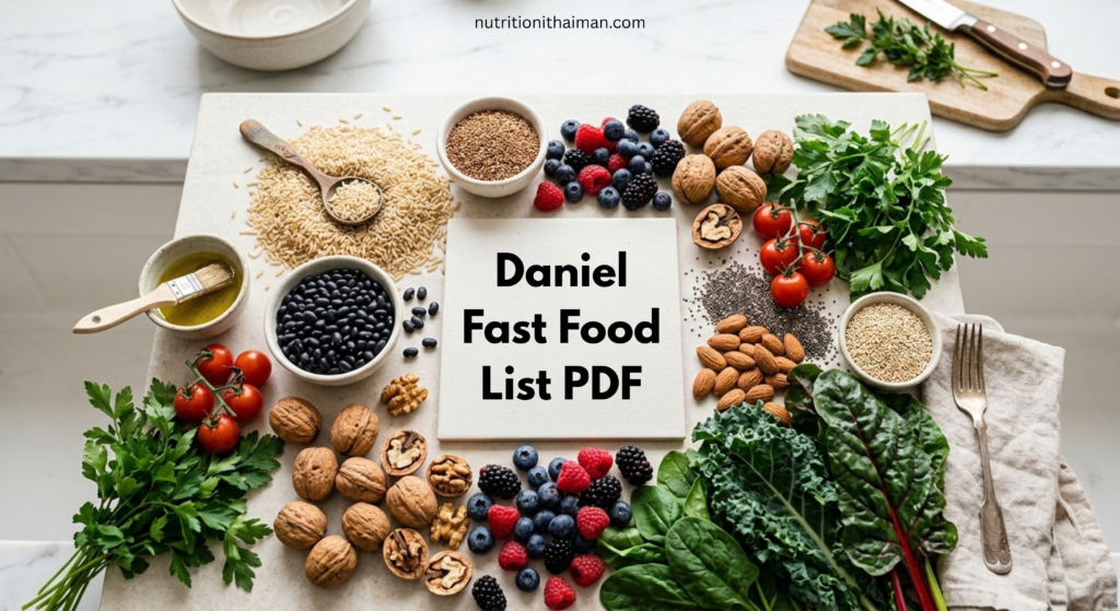 Daniel Fast Food List PDF