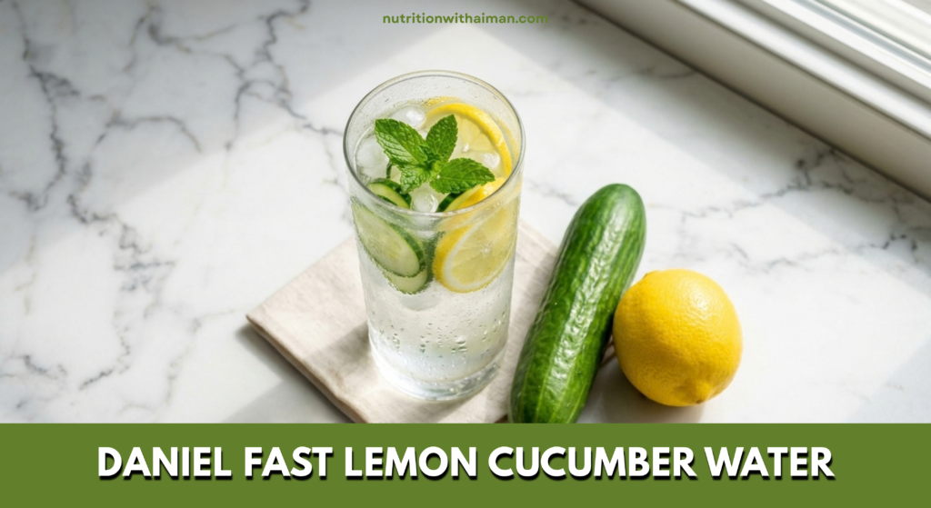 Daniel Fast Lemon Cucumber Water