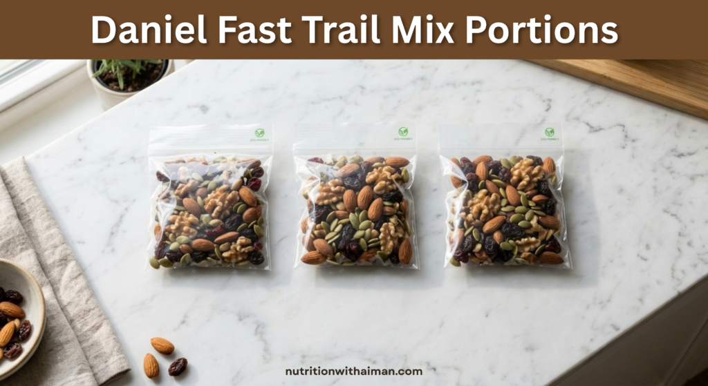 Daniel Fast Trail Mix Portions