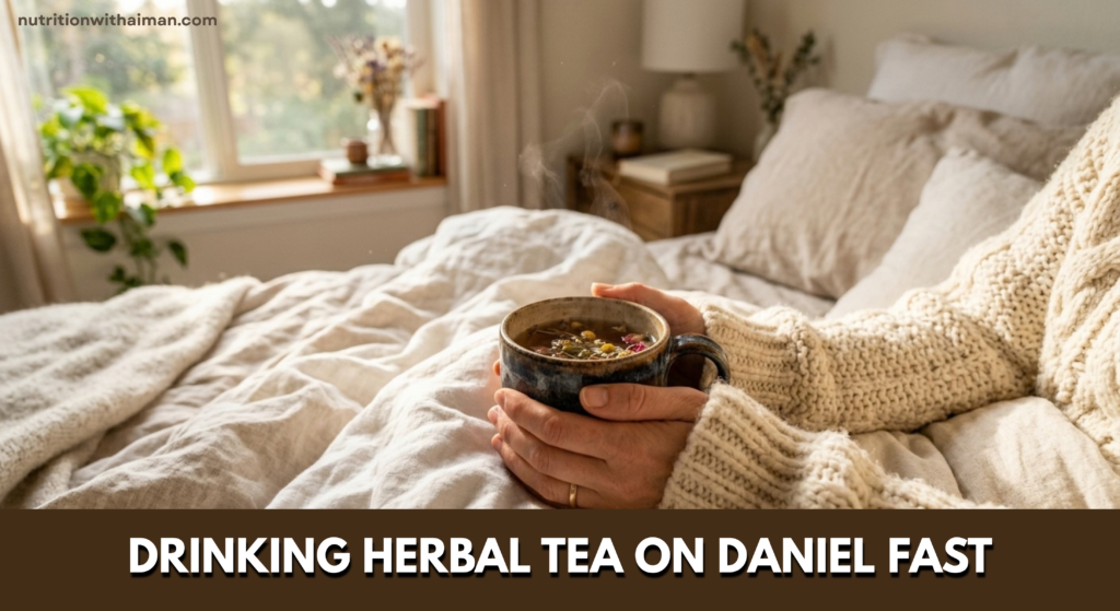 Drinking Herbal Tea on Daniel Fast
