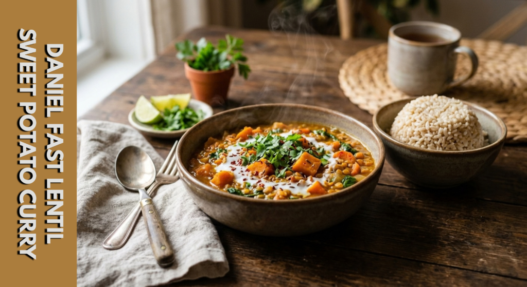Daniel Fast Lentil Sweet Potato Curry
